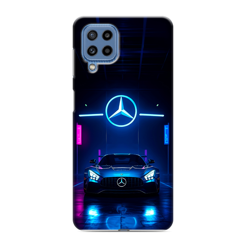 Силиконовый чехол на Samsung Galaxy M32 с принтом Mercedes Мерседес Силиконовый чехол на Samsung Galaxy M32 с принтом Mercedes Мерседес