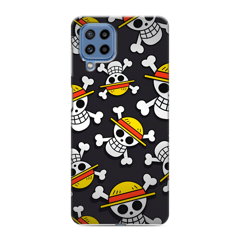 Силиконовый противоударный чехол на Samsung Galaxy M32 с принтом One Piece Ван Пис Силиконовый противоударный чехол на Samsung Galaxy M32 с принтом One Piece Ван Пис