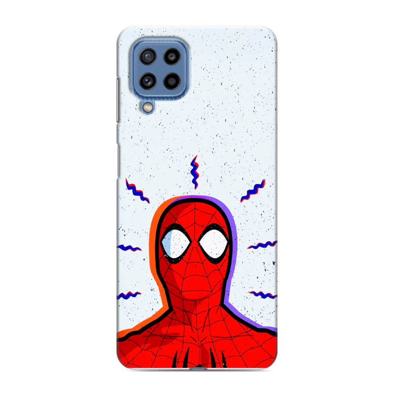 Силиконовый противоударный чехол на Samsung Galaxy M32 с принтом Spiderman Человек паук Силиконовый противоударный чехол на Samsung Galaxy M32 с принтом Spiderman Человек паук