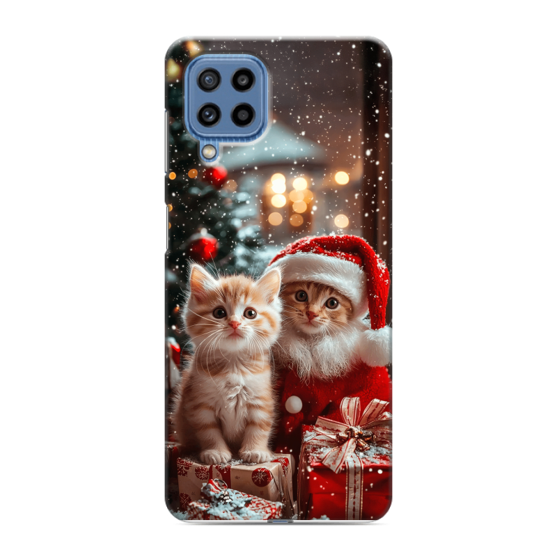 Силиконовый противоударный чехол на Samsung Galaxy M32 с принтом Новый год Силиконовый противоударный чехол на Samsung Galaxy M32 с принтом Новый год