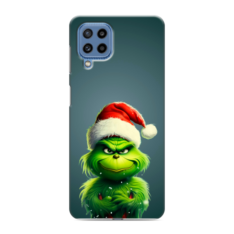 Силиконовый противоударный чехол на Samsung Galaxy M32 с принтом Новый год Силиконовый противоударный чехол на Samsung Galaxy M32 с принтом Новый год