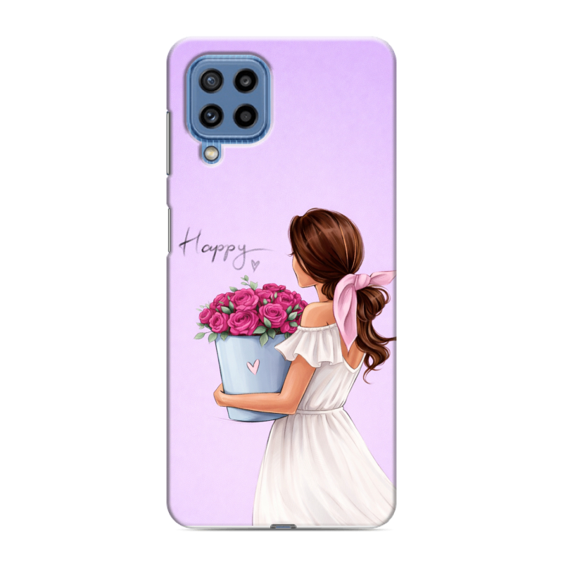 Силиконовый чехол на Samsung Galaxy M32 с принтом женский Силиконовый чехол на Samsung Galaxy M32 с принтом женский