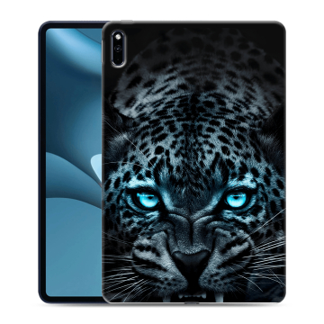 Силиконовый противоударный чехол на планшета Huawei MatePad Pro 10.8 (2021) с принтом Темный леопард Силиконовый противоударный чехол на планшета Huawei MatePad Pro 10.8 (2021) с принтом Темный леопард