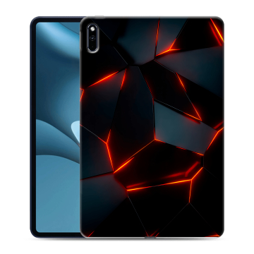 Силиконовый противоударный чехол на планшета Huawei MatePad Pro 10.8 (2021) с принтом Яркие абстракции