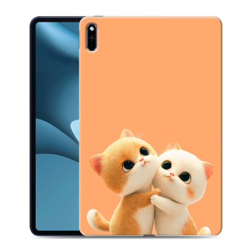 Силиконовый противоударный чехол на планшета Huawei MatePad Pro 10.8 (2021) с принтом Милые котики