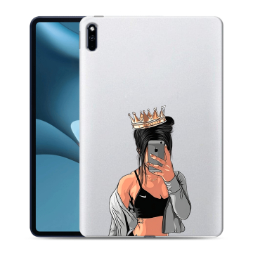 Силиконовый противоударный чехол на планшета Huawei MatePad Pro 10.8 (2021) с принтом Женские принты Силиконовый противоударный чехол на планшета Huawei MatePad Pro 10.8 (2021) с принтом Женские принты