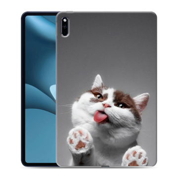 Силиконовый противоударный чехол на планшета Huawei MatePad Pro 10.8 (2021) с принтом Коты