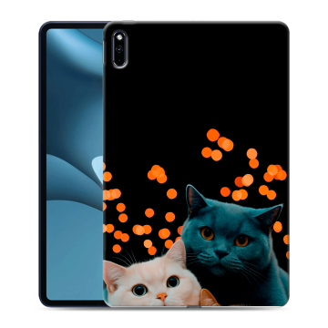 Силиконовый противоударный чехол на планшета Huawei MatePad Pro 10.8 (2021) с принтом Кошки