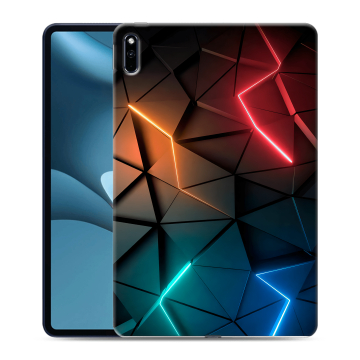 Силиконовый противоударный чехол на планшета Huawei MatePad Pro 10.8 (2021) с принтом Абстракция неон Силиконовый противоударный чехол на планшета Huawei MatePad Pro 10.8 (2021) с принтом Абстракция неон