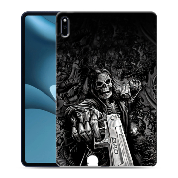 Силиконовый противоударный чехол на планшета Huawei MatePad Pro 10.8 (2021) с принтом Скелет
