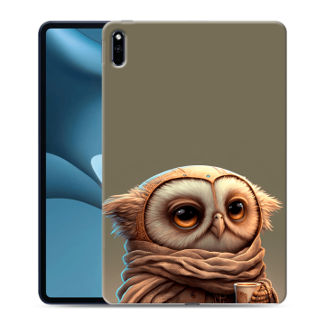 Силиконовый противоударный чехол на планшета Huawei MatePad Pro 10.8 (2021) с принтом Сова Силиконовый противоударный чехол на планшета Huawei MatePad Pro 10.8 (2021) с принтом Сова