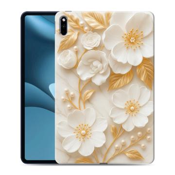 Силиконовый противоударный чехол на Huawei MatePad Pro 10.8 (2021) с принтом Цветы