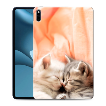 Силиконовый противоударный чехол на Huawei MatePad Pro 10.8 (2021) с принтом Котята