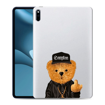 Силиконовый противоударный чехол на Huawei MatePad Pro 10.8 (2021) с принтом Мишка Силиконовый противоударный чехол на Huawei MatePad Pro 10.8 (2021) с принтом Мишка