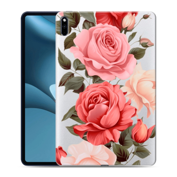 Силиконовый противоударный чехол на Huawei MatePad Pro 10.8 (2021) с принтом Розы Силиконовый противоударный чехол на Huawei MatePad Pro 10.8 (2021) с принтом Розы