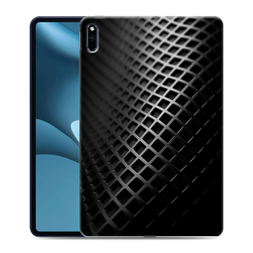 Силиконовый противоударный чехол на Huawei MatePad Pro 10.8 (2021) с принтом Текстура металла