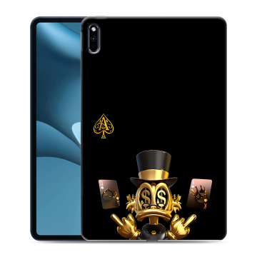 Силиконовый противоударный чехол на Huawei MatePad Pro 10.8 (2021) с принтом Золотой скрудж макдак Силиконовый противоударный чехол на Huawei MatePad Pro 10.8 (2021) с принтом Золотой скрудж макдак