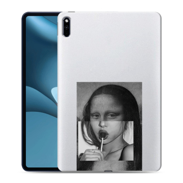 Силиконовый противоударный чехол на Huawei MatePad Pro 10.8 (2021) с принтом Мона Лиза Силиконовый противоударный чехол на Huawei MatePad Pro 10.8 (2021) с принтом Мона Лиза