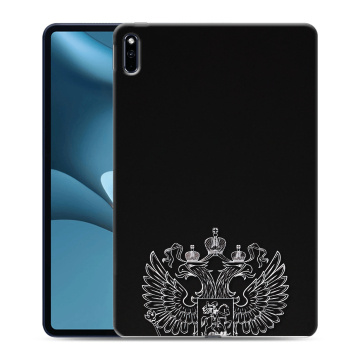 Силиконовый противоударный чехол на Huawei MatePad Pro 10.8 (2021) с принтом Герб России Силиконовый противоударный чехол на Huawei MatePad Pro 10.8 (2021) с принтом Герб России