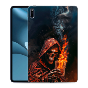 Силиконовый противоударный чехол на Huawei MatePad Pro 10.8 (2021) с принтом Скелет и карты Силиконовый противоударный чехол на Huawei MatePad Pro 10.8 (2021) с принтом Скелет и карты