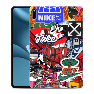 Силиконовый противоударный чехол на Huawei MatePad Pro 10.8 (2021) с принтом Найк Nike яркий Силиконовый противоударный чехол на Huawei MatePad Pro 10.8 (2021) с принтом Найк Nike яркий