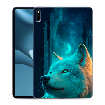 Силиконовый противоударный чехол на Huawei MatePad Pro 10.8 (2021) с принтом бабочки саккура
