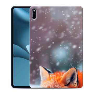 Силиконовый противоударный чехол на Huawei MatePad Pro 10.8 (2021) с принтом лиса Силиконовый противоударный чехол на Huawei MatePad Pro 10.8 (2021) с принтом лиса