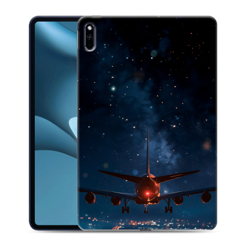 Силиконовый противоударный чехол на Huawei MatePad Pro 10.8 (2021) с принтом самолет Силиконовый противоударный чехол на Huawei MatePad Pro 10.8 (2021) с принтом самолет