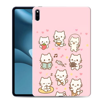 Силиконовый противоударный чехол на Huawei MatePad Pro 10.8 (2021) с принтом Hello Kitty Хелоу Кити