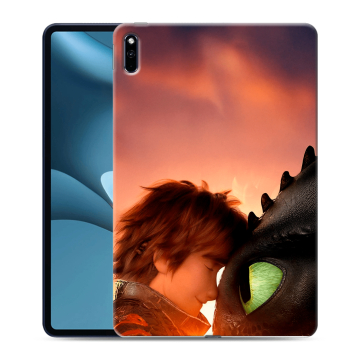 Силиконовый противоударный чехол на Huawei MatePad Pro 10.8 (2021) с принтом Как приручить дракона