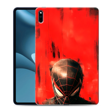 Силиконовый противоударный чехол на Huawei MatePad Pro 10.8 (2021) с принтом человек паук spiderman