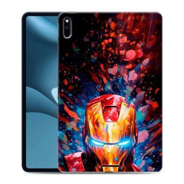 Силиконовый противоударный чехол на Huawei MatePad Pro 10.8 (2021) с принтом Железный человек Ironman