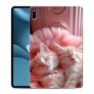 Силиконовый противоударный чехол на Huawei MatePad Pro 10.8 (2021) с принтом котята котики