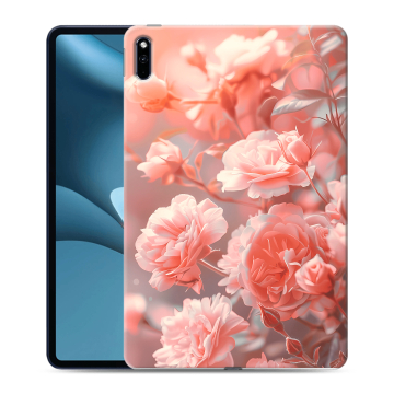 Силиконовый противоударный чехол на Huawei MatePad Pro 10.8 (2021) с принтом Розы цветы