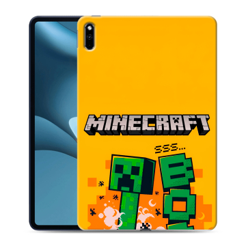 Силиконовый противоударный чехол на Huawei MatePad Pro 10.8 (2021) с принтом Майнкрафт Minecraft