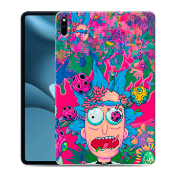 Силиконовый противоударный чехол на Huawei MatePad Pro 10.8 (2021) с принтом Рик и Морти Rick Morty