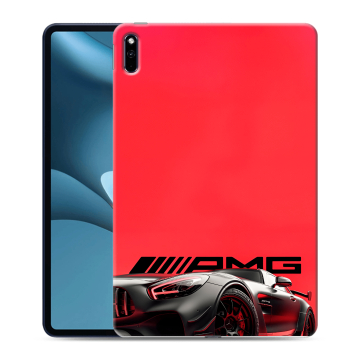 Силиконовый противоударный чехол на Huawei MatePad Pro 10.8 (2021) с принтом Мерседес Mercedes AMG