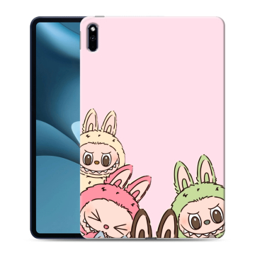 Силиконовый противоударный чехол на Huawei MatePad Pro 10.8 (2021) с принтом Лабубу