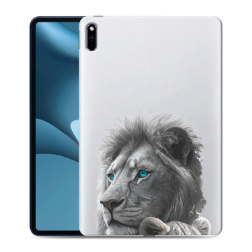 Силиконовый противоударный чехол на Huawei MatePad Pro 10.8 (2021) с принтом Львы
