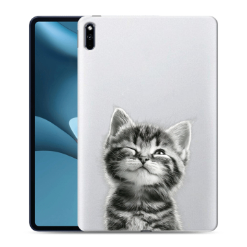 Силиконовый противоударный чехол на Huawei MatePad Pro 10.8 (2021) с принтом Котенок Силиконовый противоударный чехол на Huawei MatePad Pro 10.8 (2021) с принтом Котенок