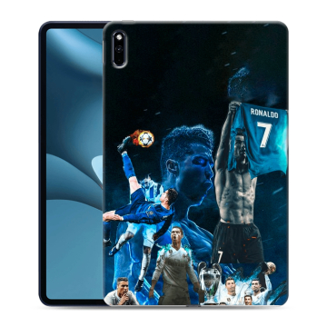 Силиконовый противоударный чехол на Huawei MatePad Pro 10.8 (2021) с принтом Реал Роналдо