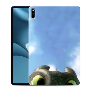 Силиконовый противоударный чехол на Huawei MatePad Pro 10.8 (2021) с принтом Как приручить дракона