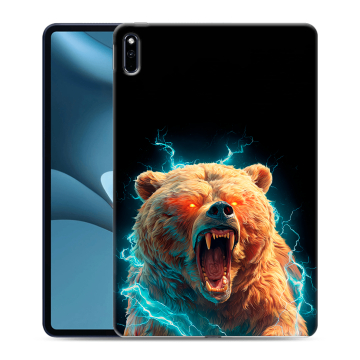 Силиконовый противоударный чехол на Huawei MatePad Pro 10.8 (2021) с принтом Медведь