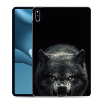 Силиконовый противоударный чехол на Huawei MatePad Pro 10.8 (2021) с принтом Волк