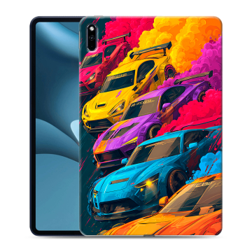 Силиконовый противоударный чехол на Huawei MatePad Pro 10.8 (2021) с принтом Тачки