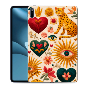 Силиконовый противоударный чехол на Huawei MatePad Pro 10.8 (2021) с принтом Модный принт