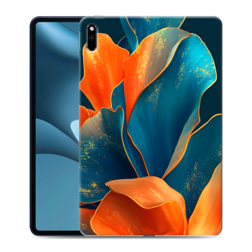 Силиконовый противоударный чехол на Huawei MatePad Pro 10.8 (2021) с принтом Цветы