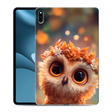 Силиконовый противоударный чехол на Huawei MatePad Pro 10.8 (2021) с принтом Милая сова