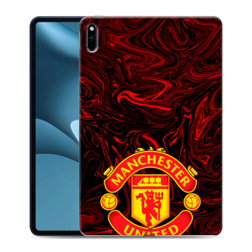 Силиконовый противоударный чехол на Huawei MatePad Pro 10.8 (2021) с принтом Manchester United
