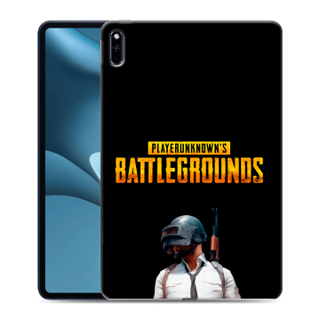 Силиконовый противоударный чехол на Huawei MatePad Pro 10.8 (2021) с принтом PUGB ПАГБ